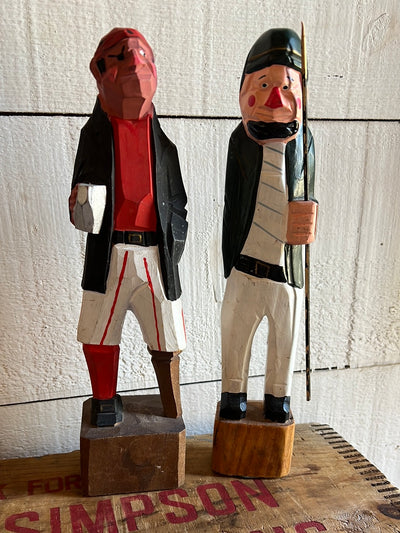 Vintage Wooden Fisherman - Red Shirt