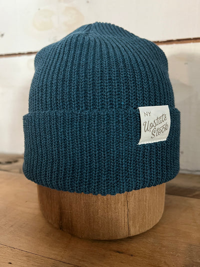 Upcycled Cotton Watchcap - Aqua