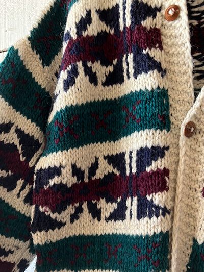 Vintage Wool Cardigan Sweater