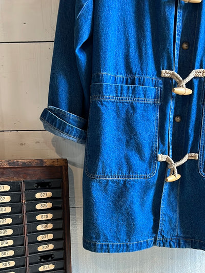 Toggle Denim Coat by Denim & Co