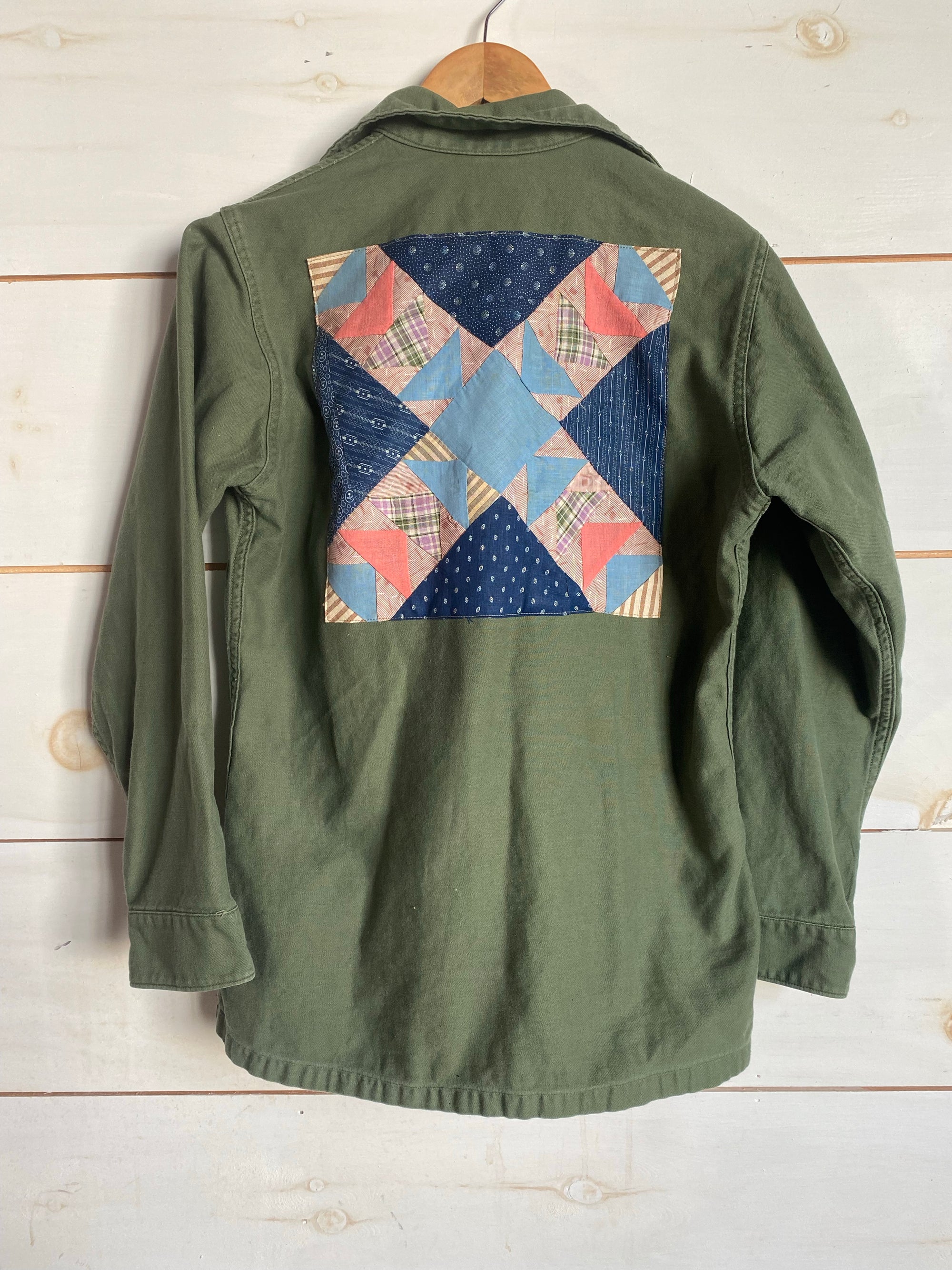 Quilt Patch - Vintage Military Shirt