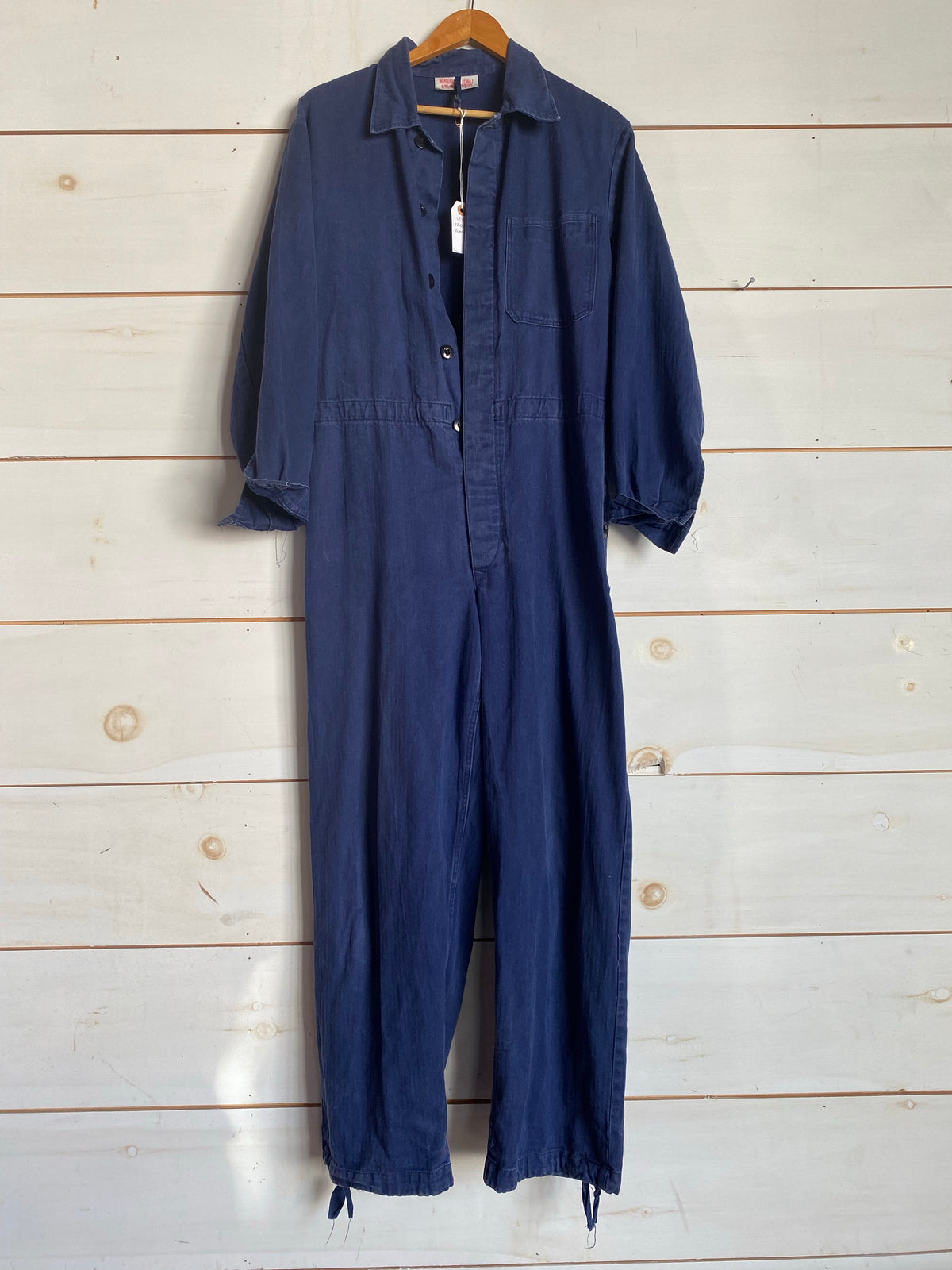 Vintage Indigo Jumpsuit - Dark Blue