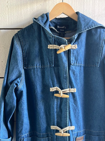 Toggle Denim Coat by Denim & Co