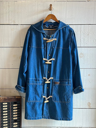 Toggle Denim Coat by Denim & Co