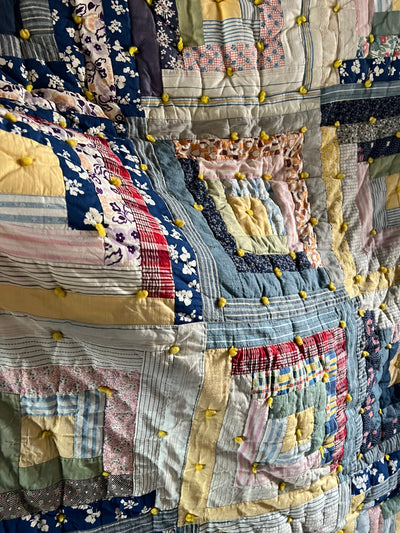 Vintage Log Cabin Quilt