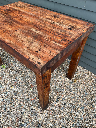 Vintage Butcher Block Table