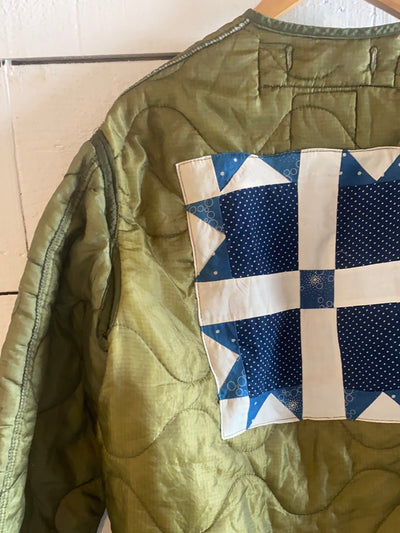 Indigo Quilt Patch - Vintage Quilted Liner