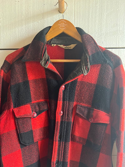 Vintage Woolrich Buffalo Plaid Barn Coat