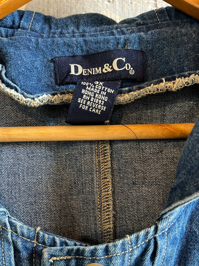 Toggle Denim Coat by Denim & Co