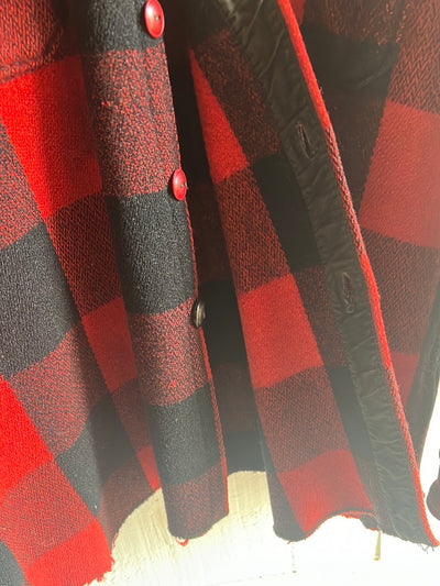 Vintage Woolrich Buffalo Plaid Barn Coat