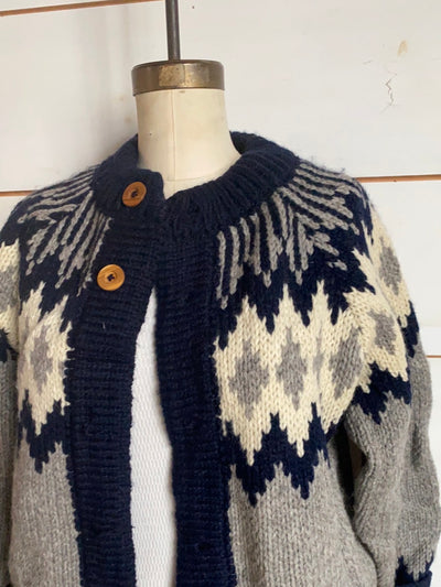 Vintage Wool Cardigan Sweater