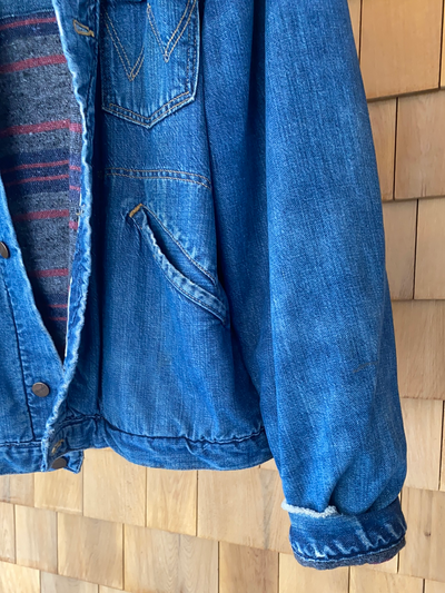 Vintage Wrangler Blanket Lined Chore Coat