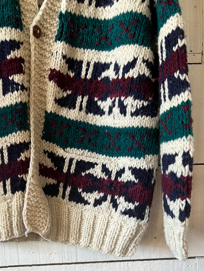 Vintage Wool Cardigan Sweater