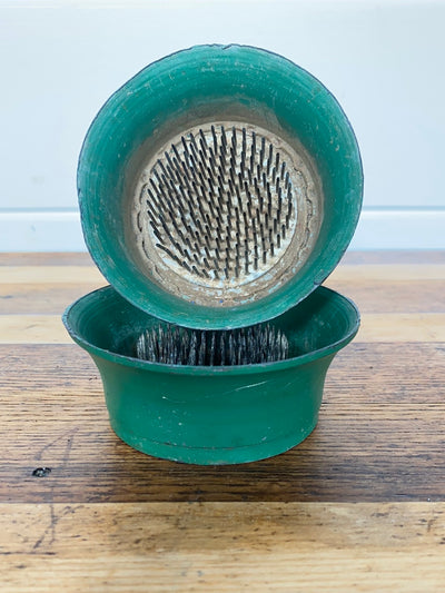 Vintage Flower Frog - Green