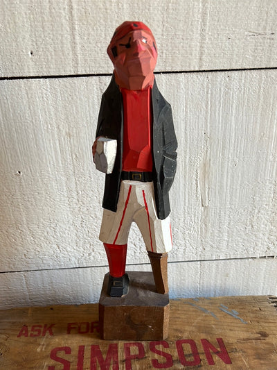 Vintage Wooden Fisherman - Red Shirt