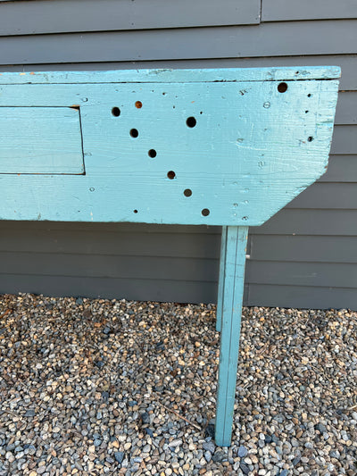 Vintage Industral Workbench - Painted Blue