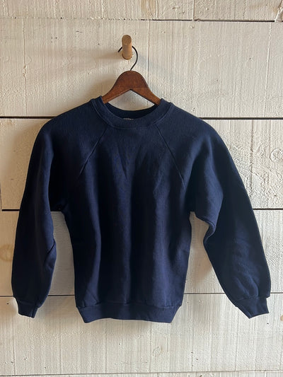Vintage Raglan Sweatshirt - Navy Blue