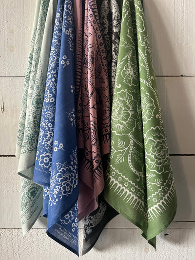 Cotton Field Bandana - Azure Blue