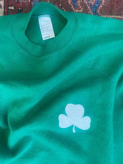 Vintage Green Shamrock Crewneck