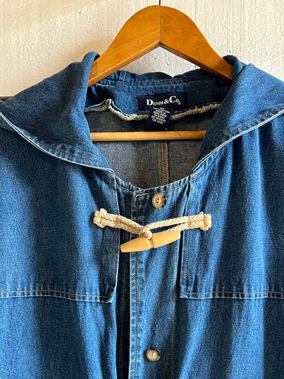 Toggle Denim Coat by Denim & Co
