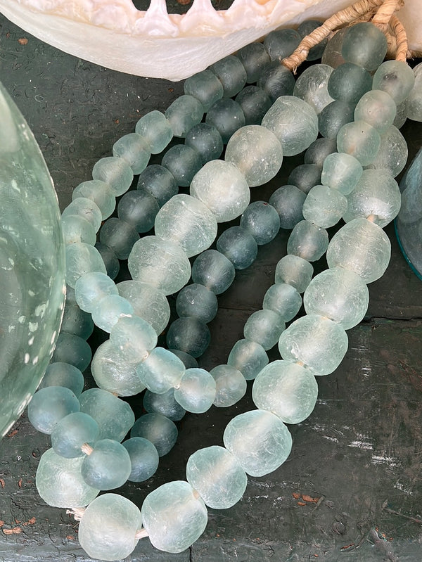 Sea Glass Decorative Beads, Recycled