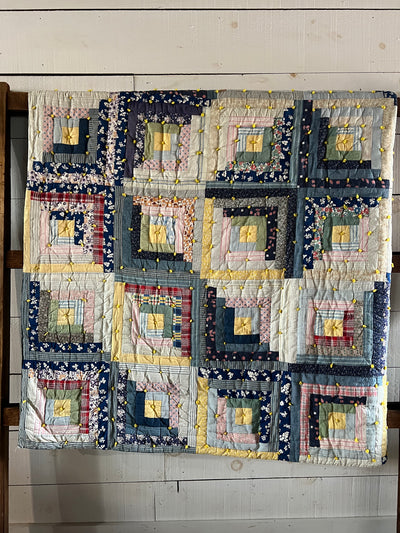 Vintage Log Cabin Quilt