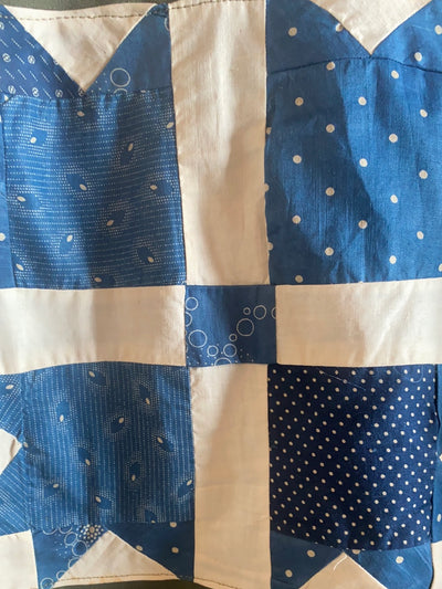 Indigo Quilt Patch - Vintage Military Shirt