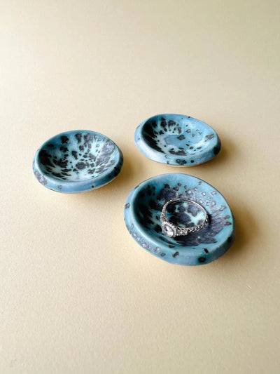 Moonscape Tiny Ring Dish - Diamonds & Rust