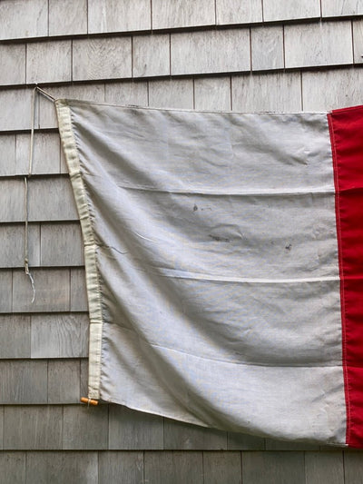 Nautical "H” Signal Flag - Diamonds & Rust
