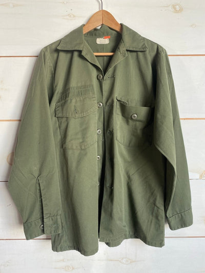 Quilt Patch - Vintage Military Shirt - Diamonds & Rust