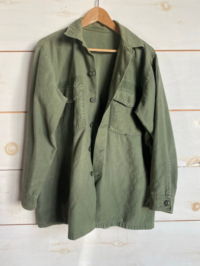 Quilt Patch - Vintage Military Shirt - Diamonds & Rust