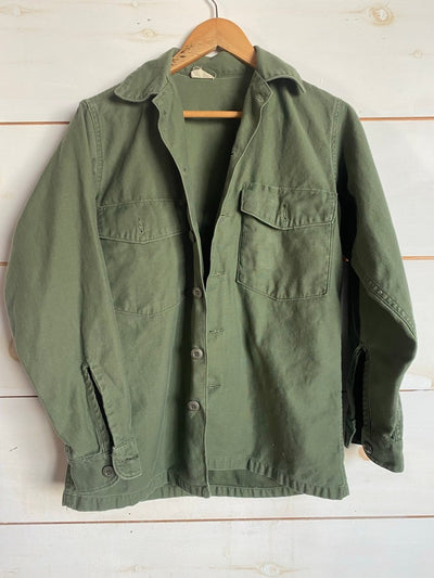 Quilt Patch - Vintage Military Shirt - Diamonds & Rust