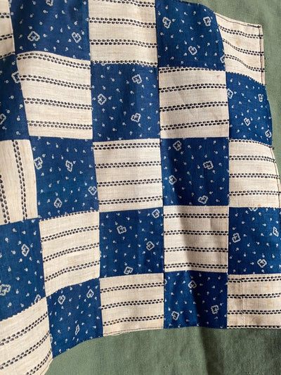 Quilt Patch - Vintage Military Shirt - Diamonds & Rust