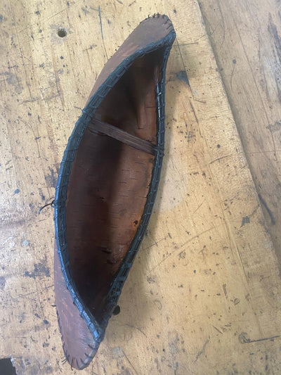 Souvenir Birch Bark Canoe - Diamonds & Rust