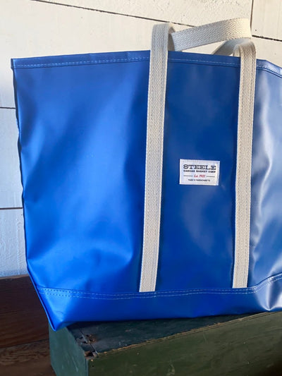 Steele Canvas Medium Tote - Marine Blue - Diamonds & Rust