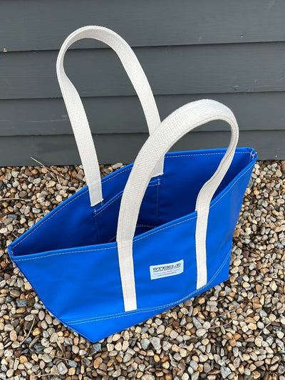 Steele Canvas Small Tote - Marine Blue - Diamonds & Rust