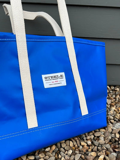 Steele Canvas Small Tote - Marine Blue - Diamonds & Rust