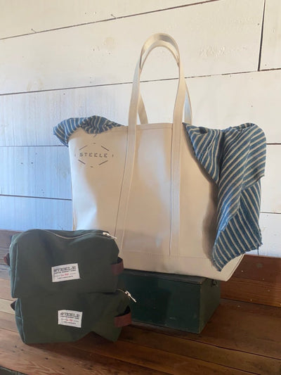 Steele Canvas Standard Medium Tote - Diamonds & Rust