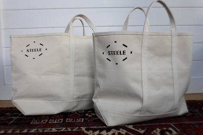 Steele Canvas Tote Bag: Medium - Diamonds & Rust