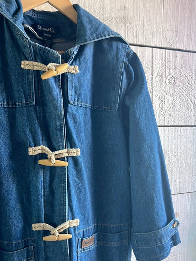 Toggle Denim Coat by Denim & Co - Diamonds & Rust