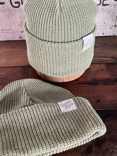Upcycyled Cotton Watchcap - Matcha - Diamonds & Rust