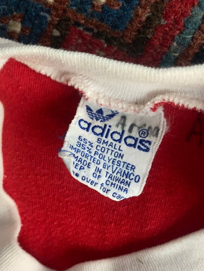 Vintage 80's Adidas Ringer Tee - Diamonds & Rust