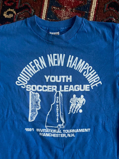 Vintage 80's New Hampshire Soccer Tee - Diamonds & Rust
