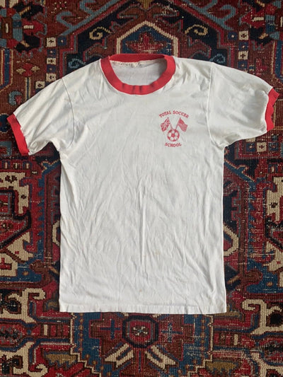 Vintage 80's Soccer Ringer Tee - Diamonds & Rust