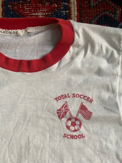 Vintage 80's Soccer Ringer Tee - Diamonds & Rust