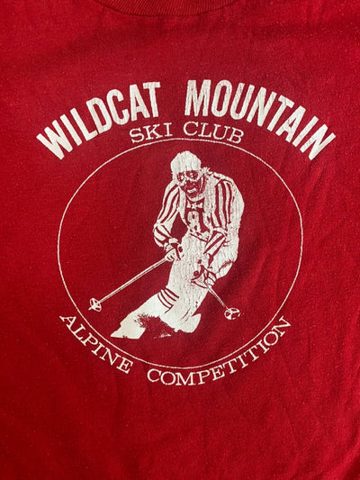 Vintage 80s Wildcat Mountain Ski Club Tee - Diamonds & Rust