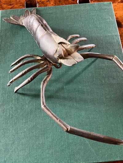 Vintage Brass Lobster - Diamonds & Rust
