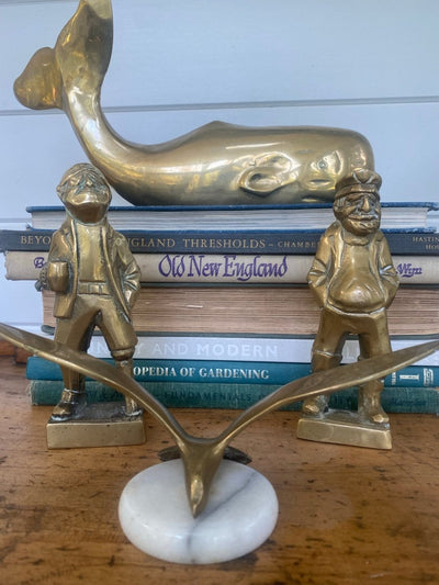 Vintage Brass Seagull Paperweight - Diamonds & Rust