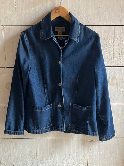 Vintage Denim Chore Coat - Diamonds & Rust