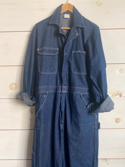Vintage Denim Coveralls - Diamonds & Rust